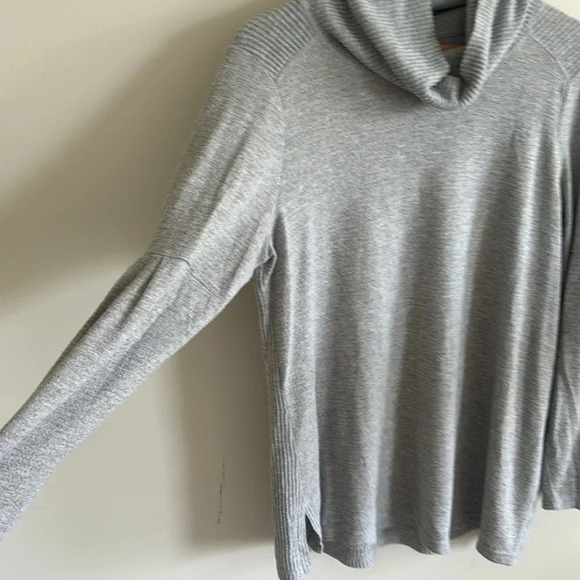 Anthropologie Saturday Sunday Cowl Neck metallic Striped Pullover knit top - Picture 3 of 8
